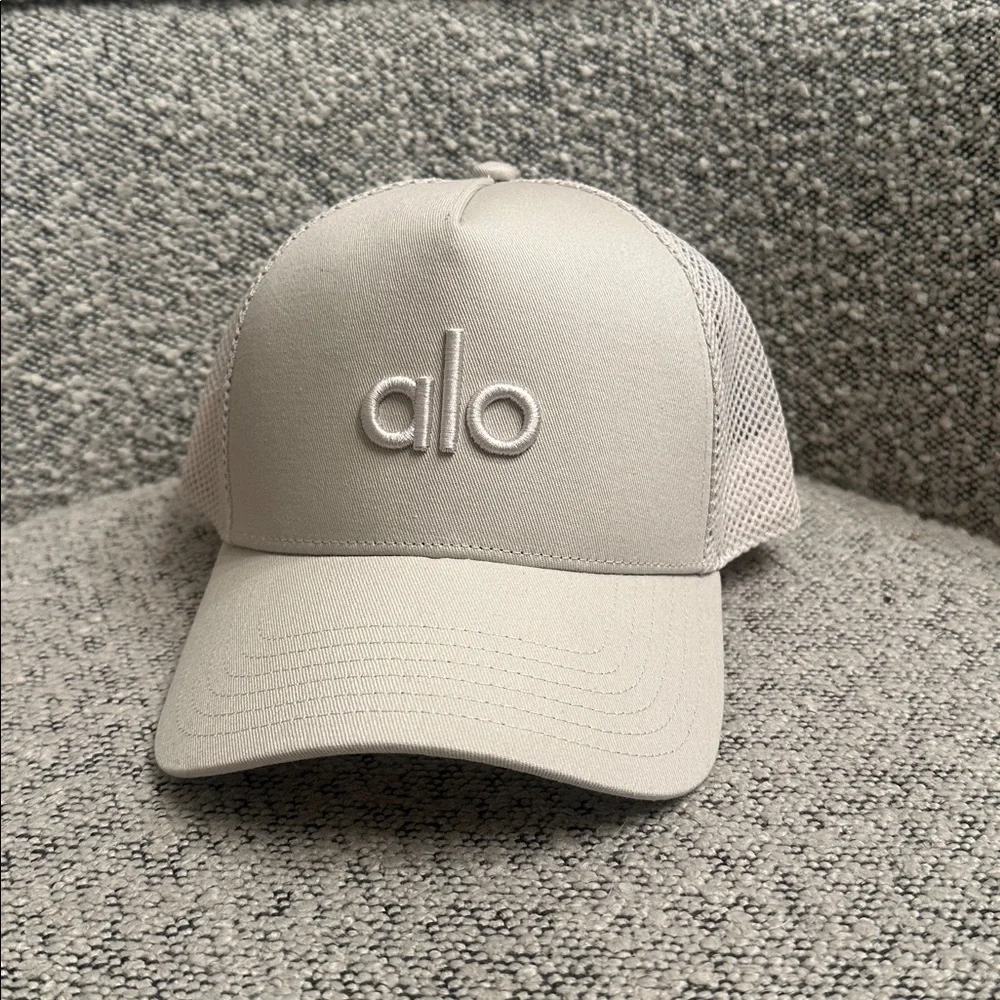 ALO District Trucker Hat in Bone - Picture 5 of 9